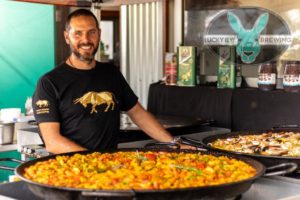 Spanish paella at Lucky Bay Brewing